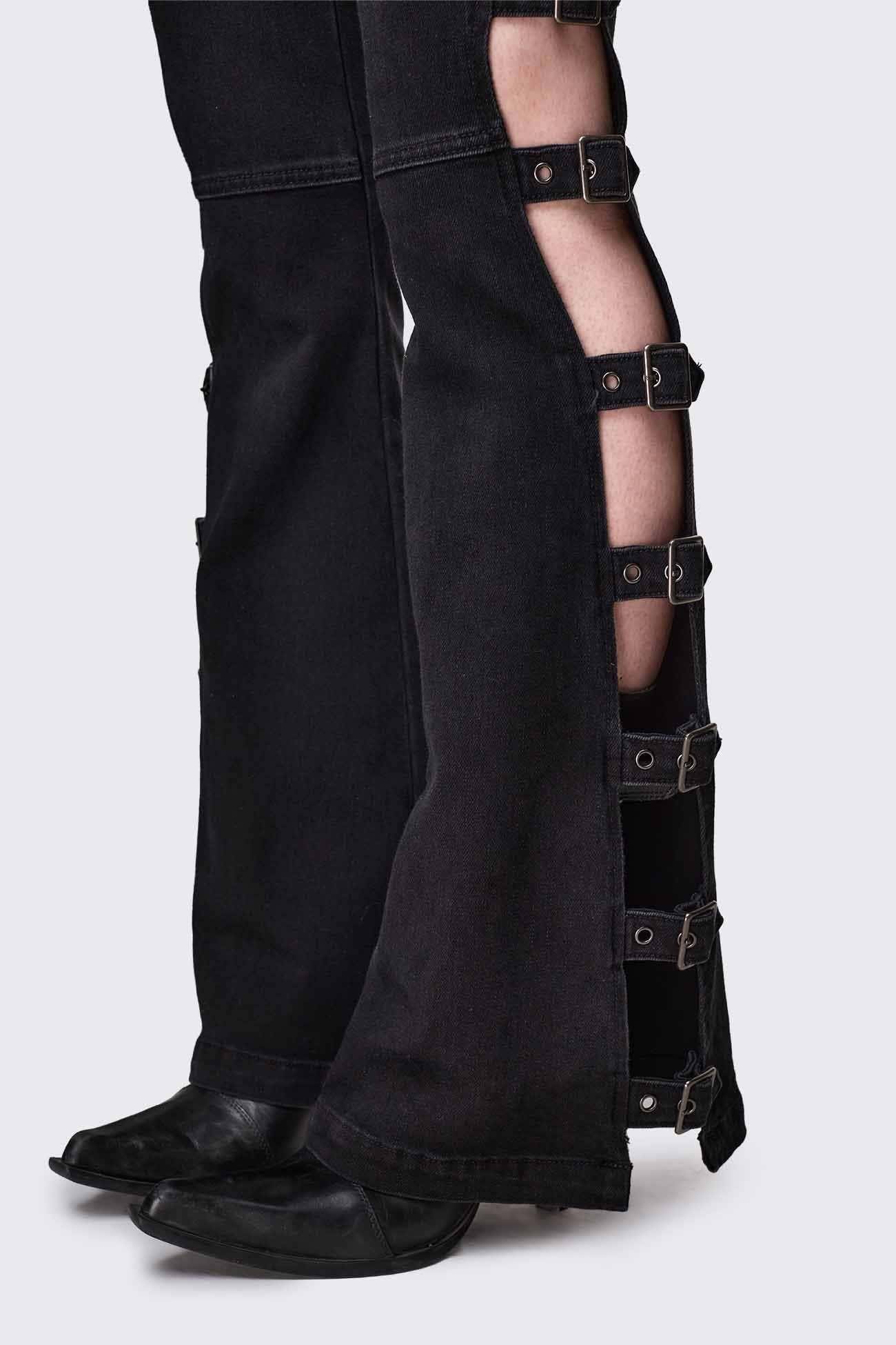Imogen Buckle Flared Jeans