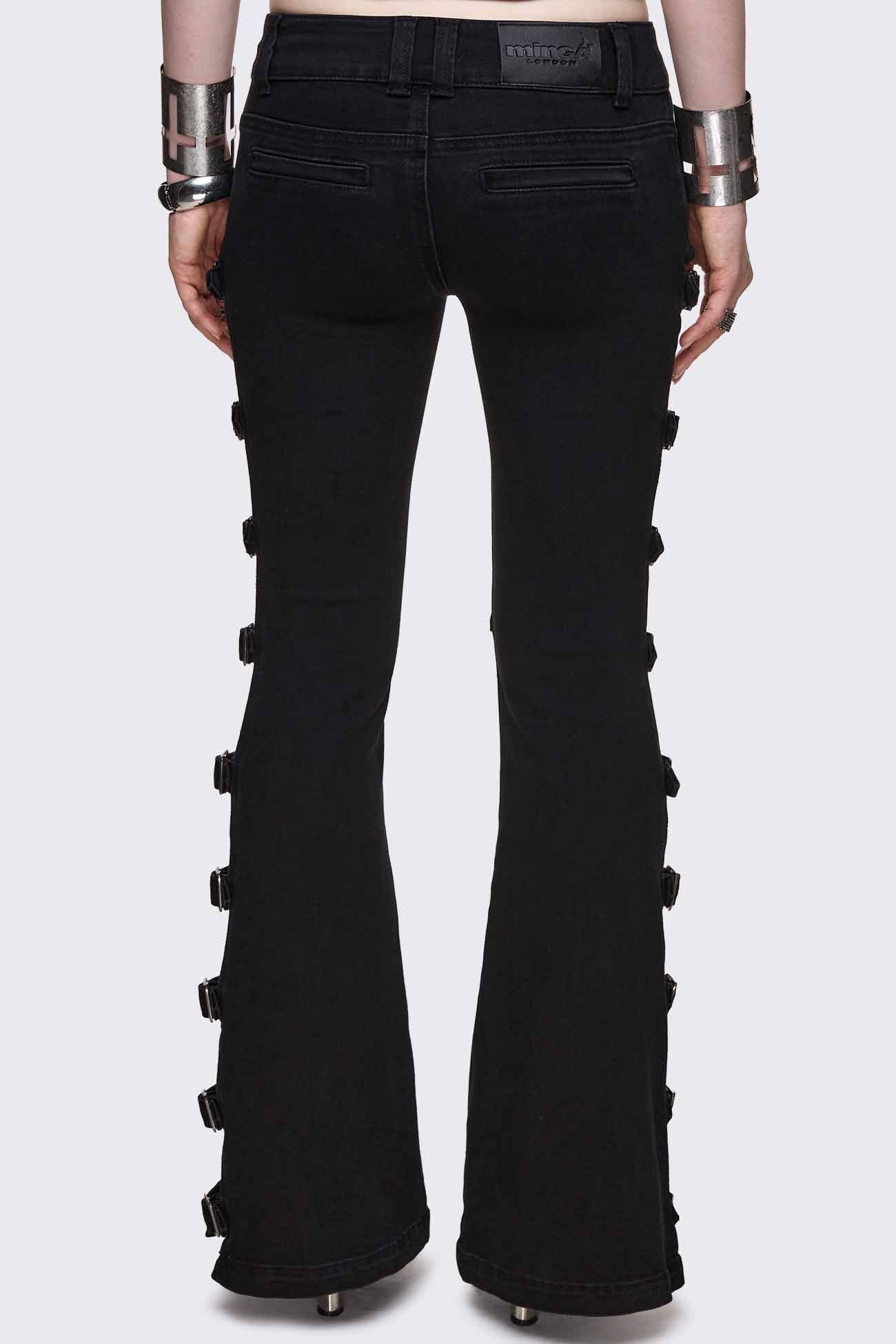 Imogen Buckle Flared Jeans