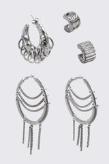 Iron Rain Earring Set