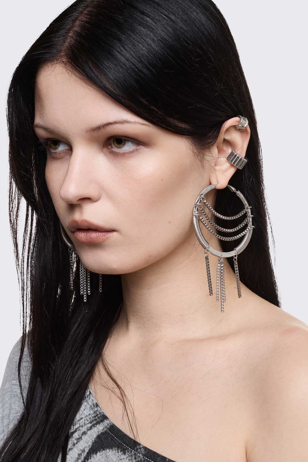 Iron Rain Earring Set