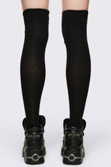 Lace-Up Thigh Highs
