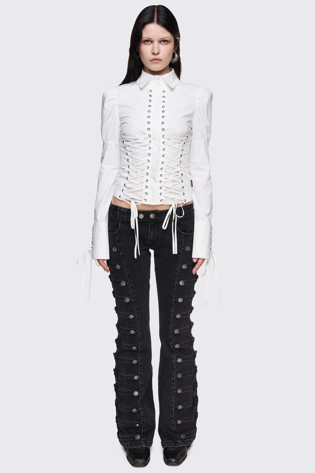 Lithium Lace-Up Top