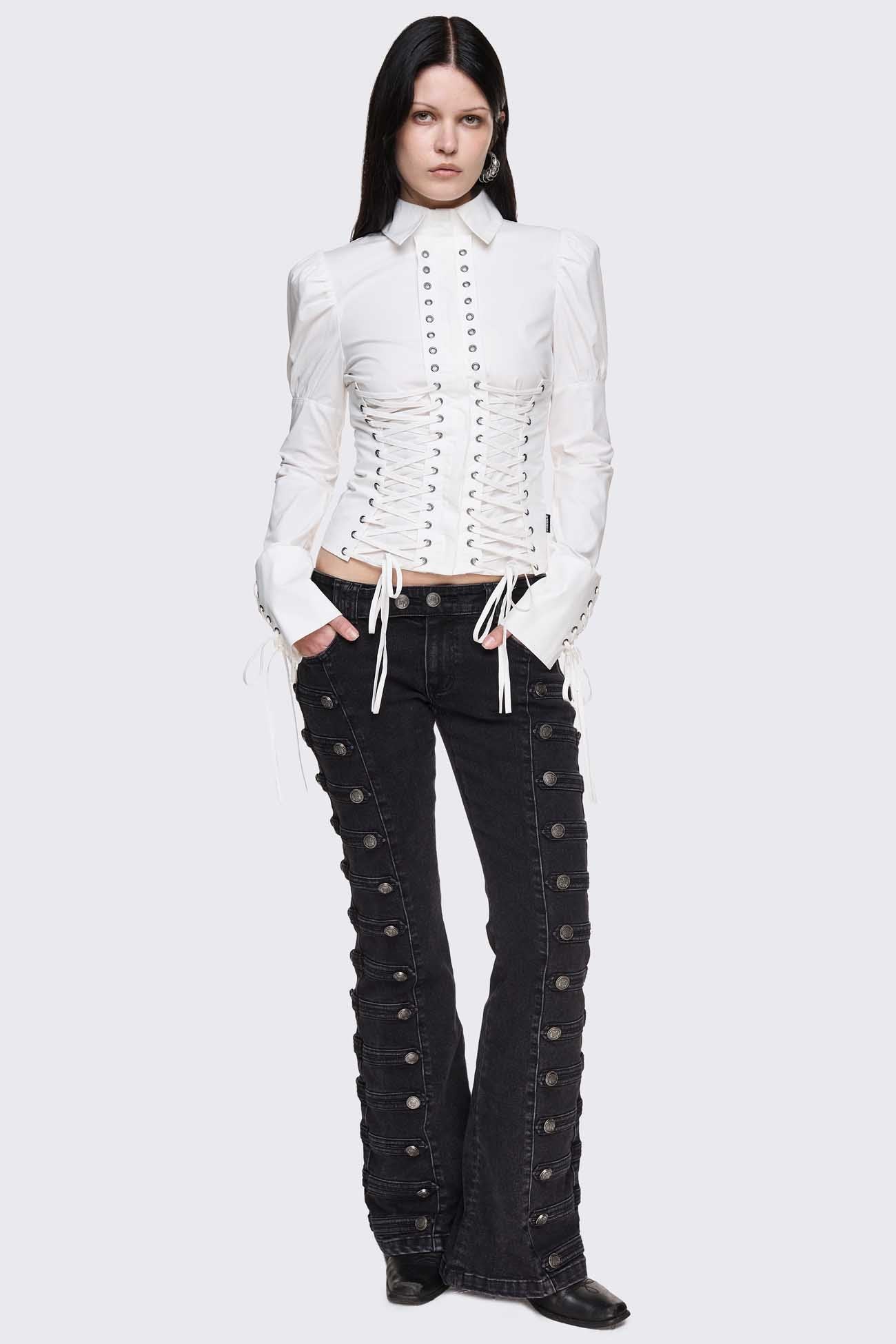 Lithium Lace-Up Top