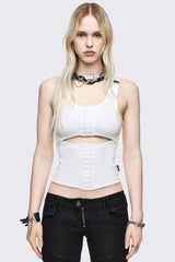 No Escape White Vest Top