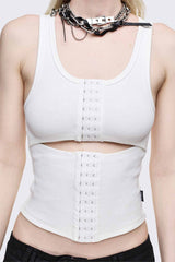 No Escape White Vest Top