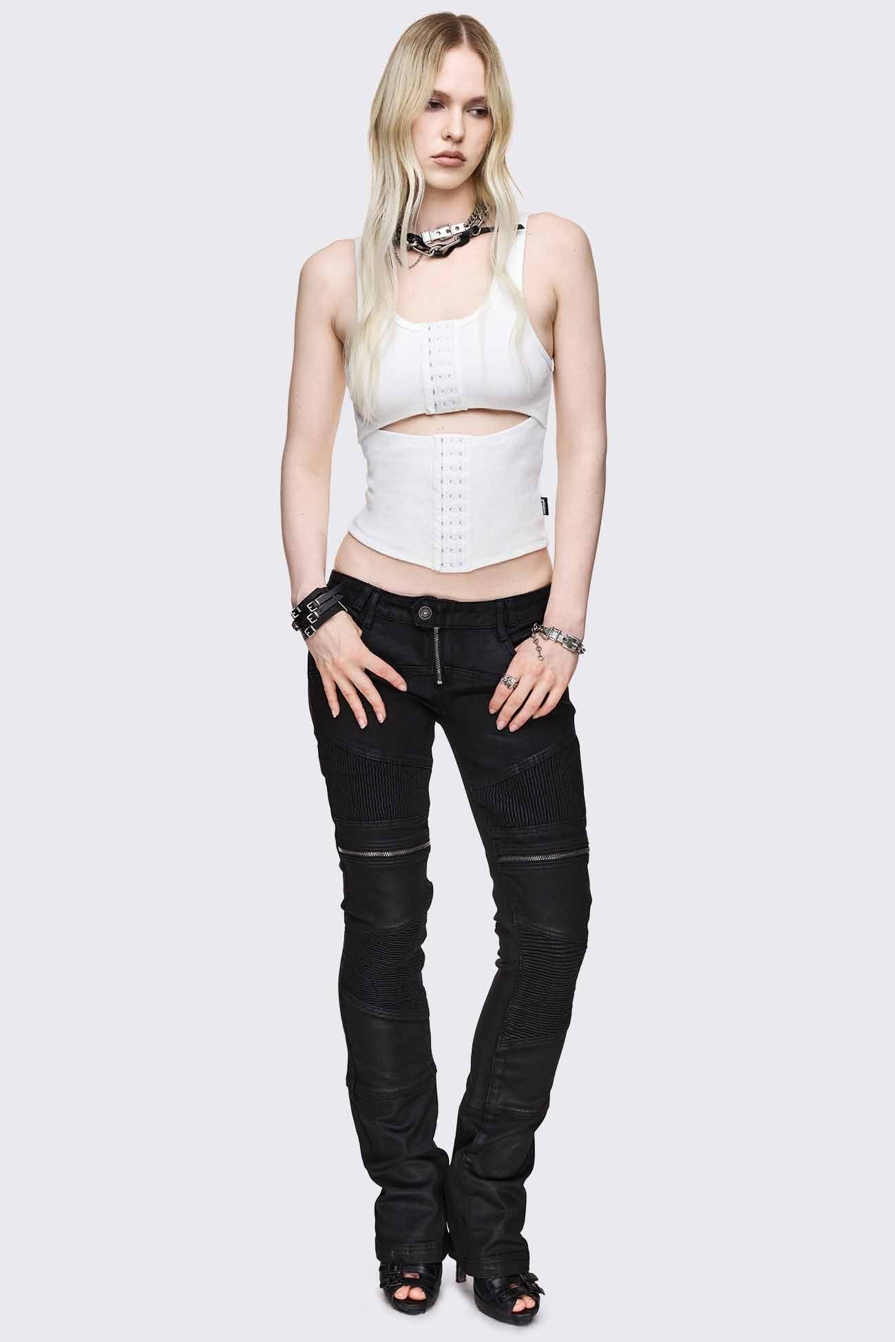 No Escape White Vest Top