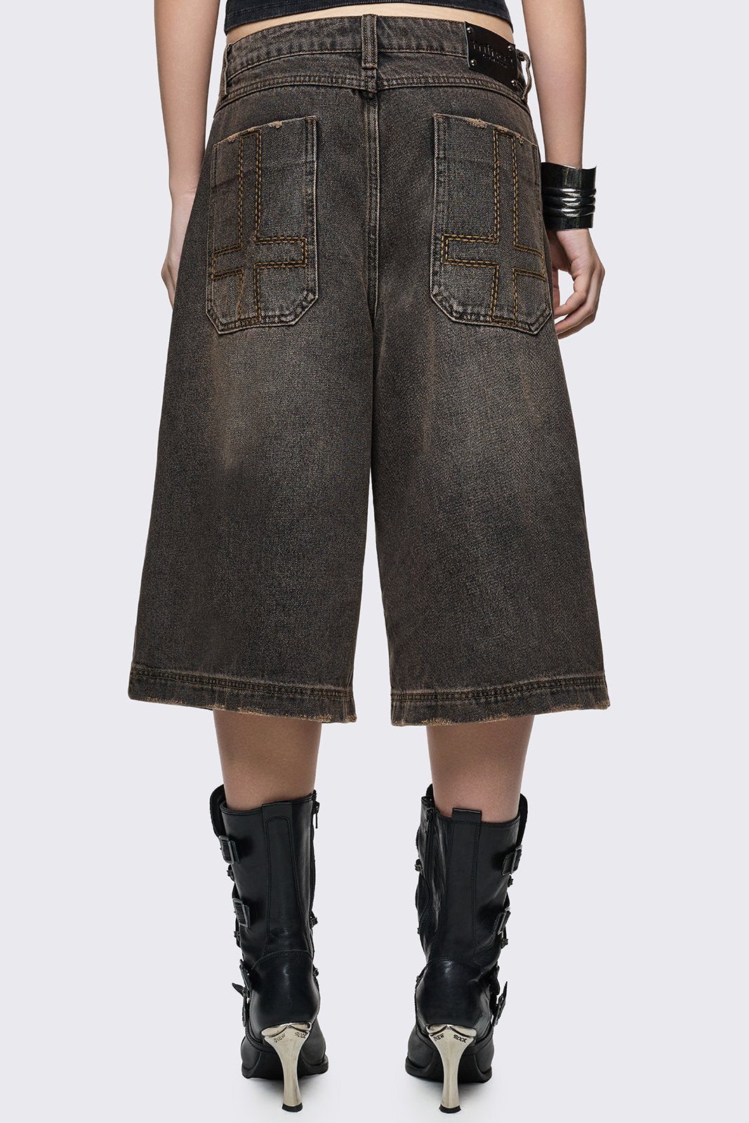 Brown Washed Jorts