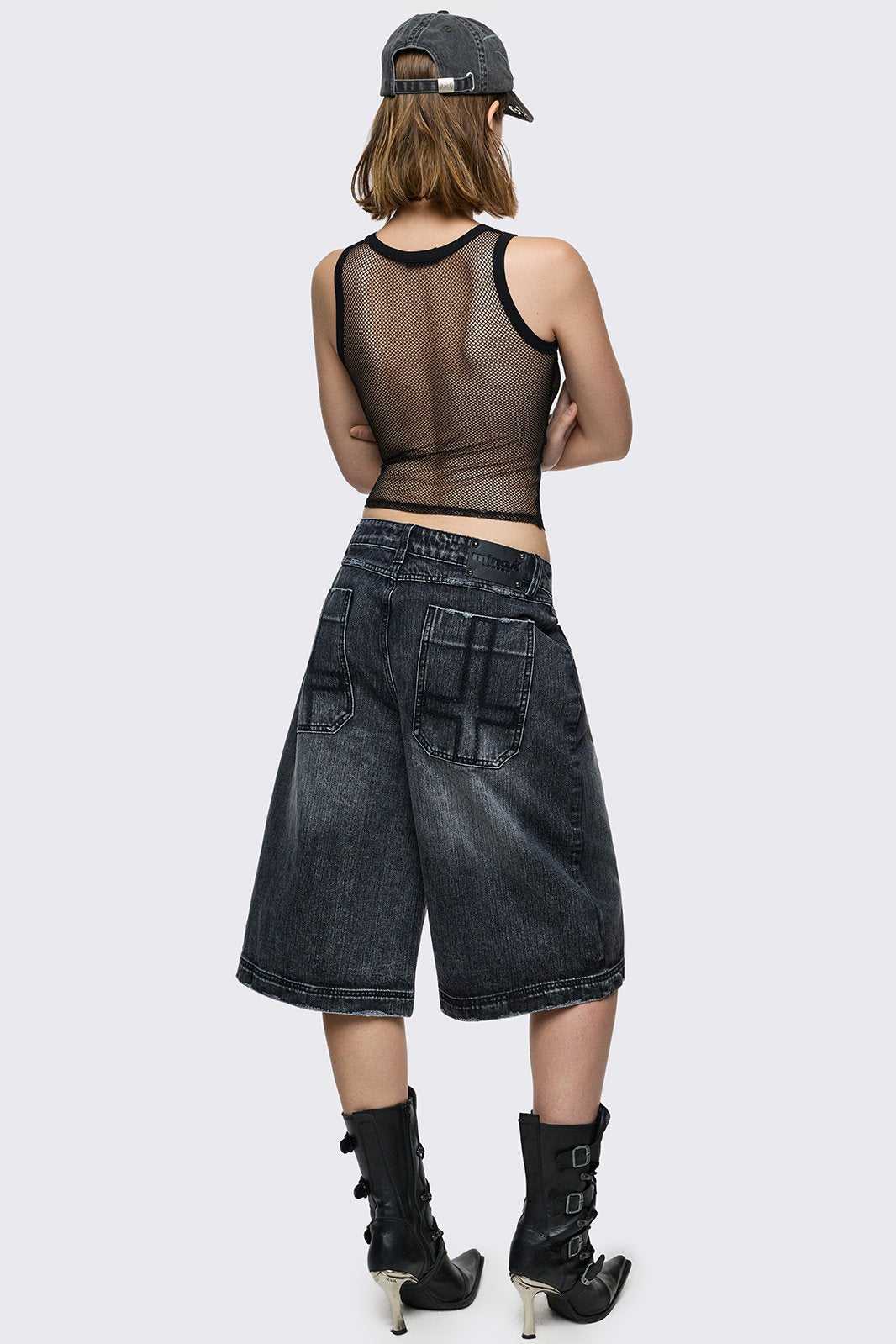 Worn Black Washed Jorts