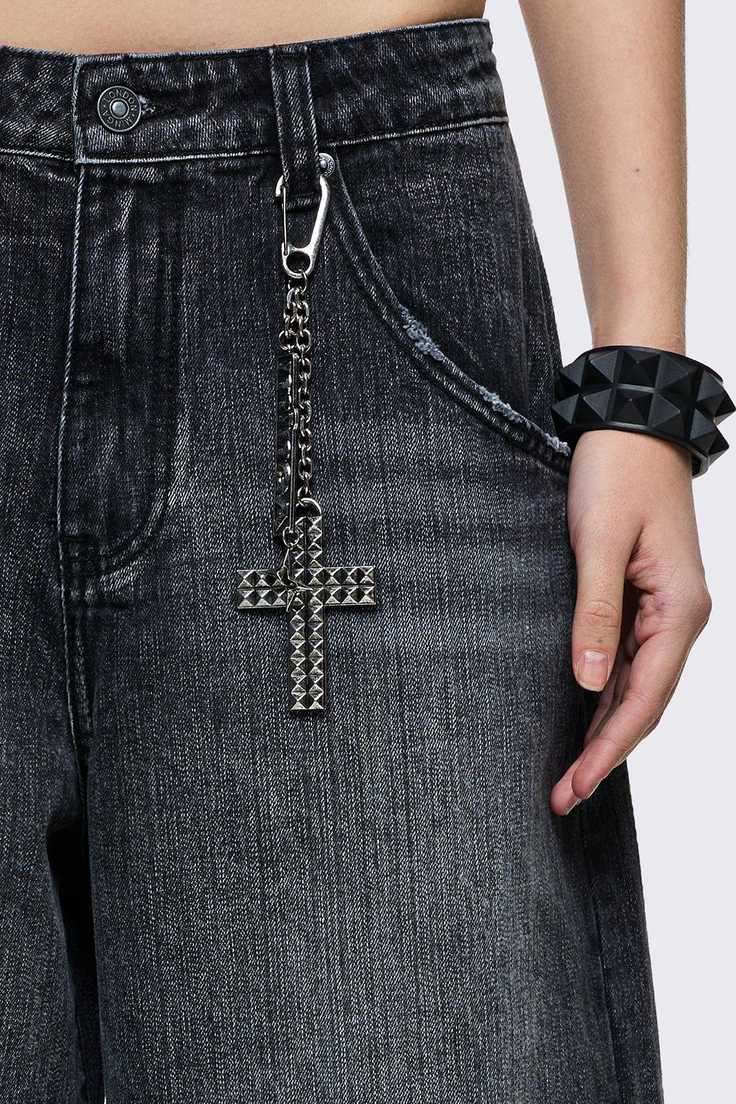 Worn Black Washed Jorts