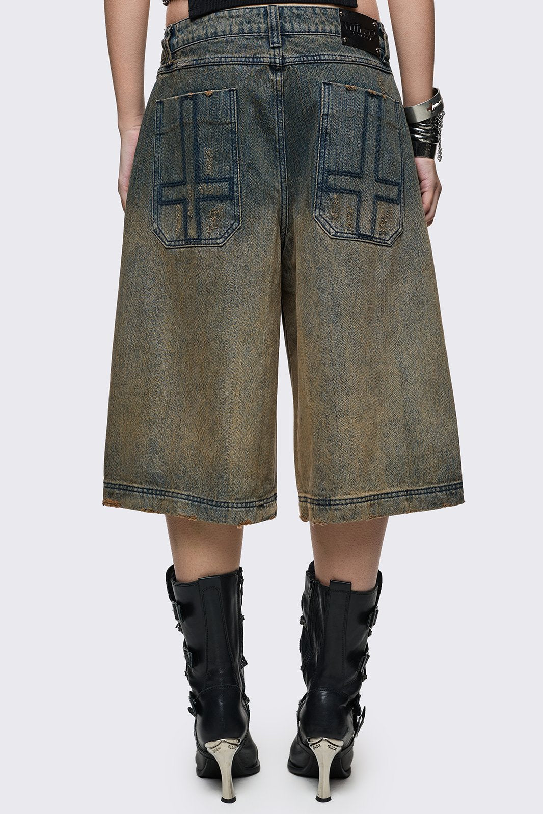 Dust Ombre Washed Jorts