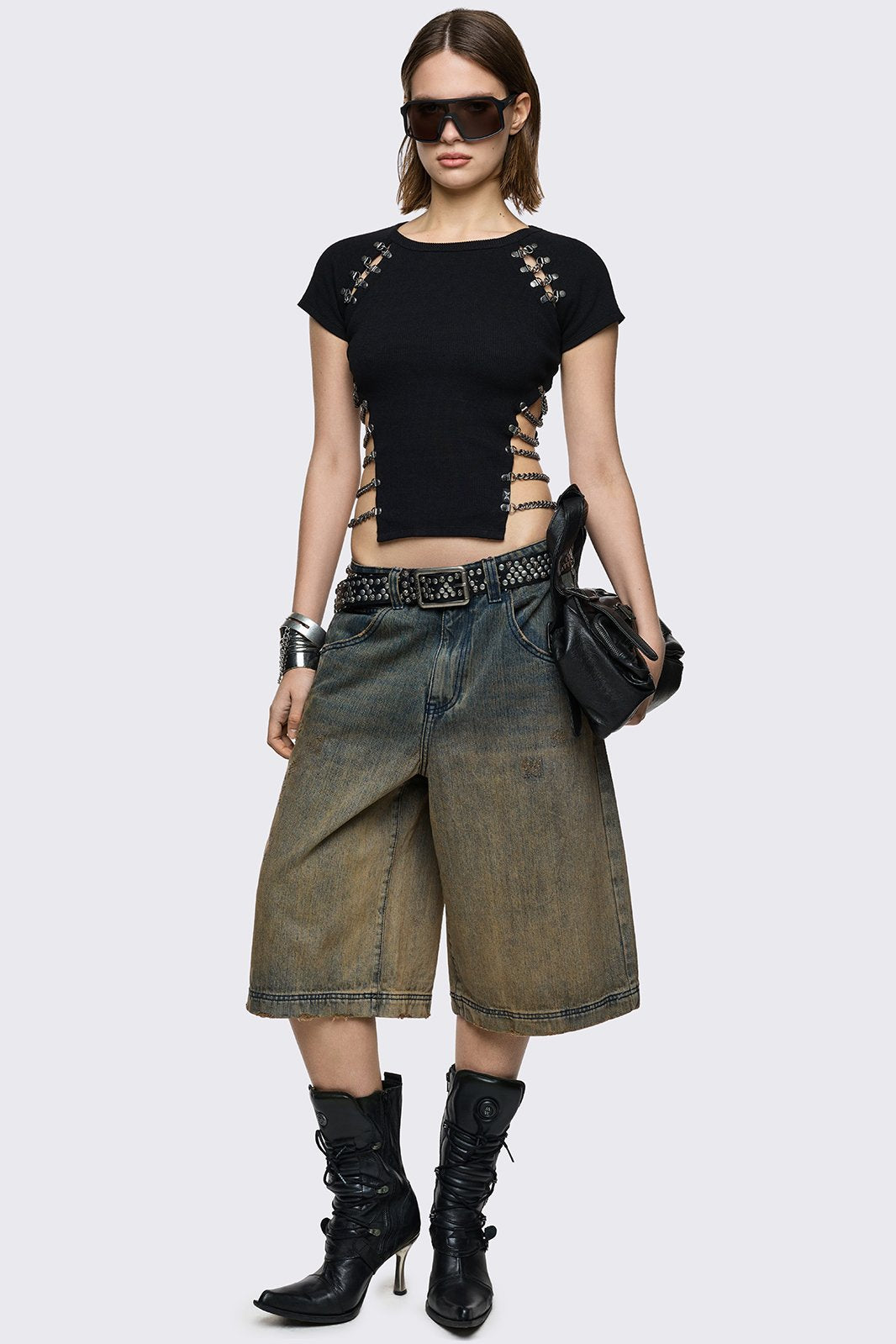 Dust Ombre Washed Jorts
