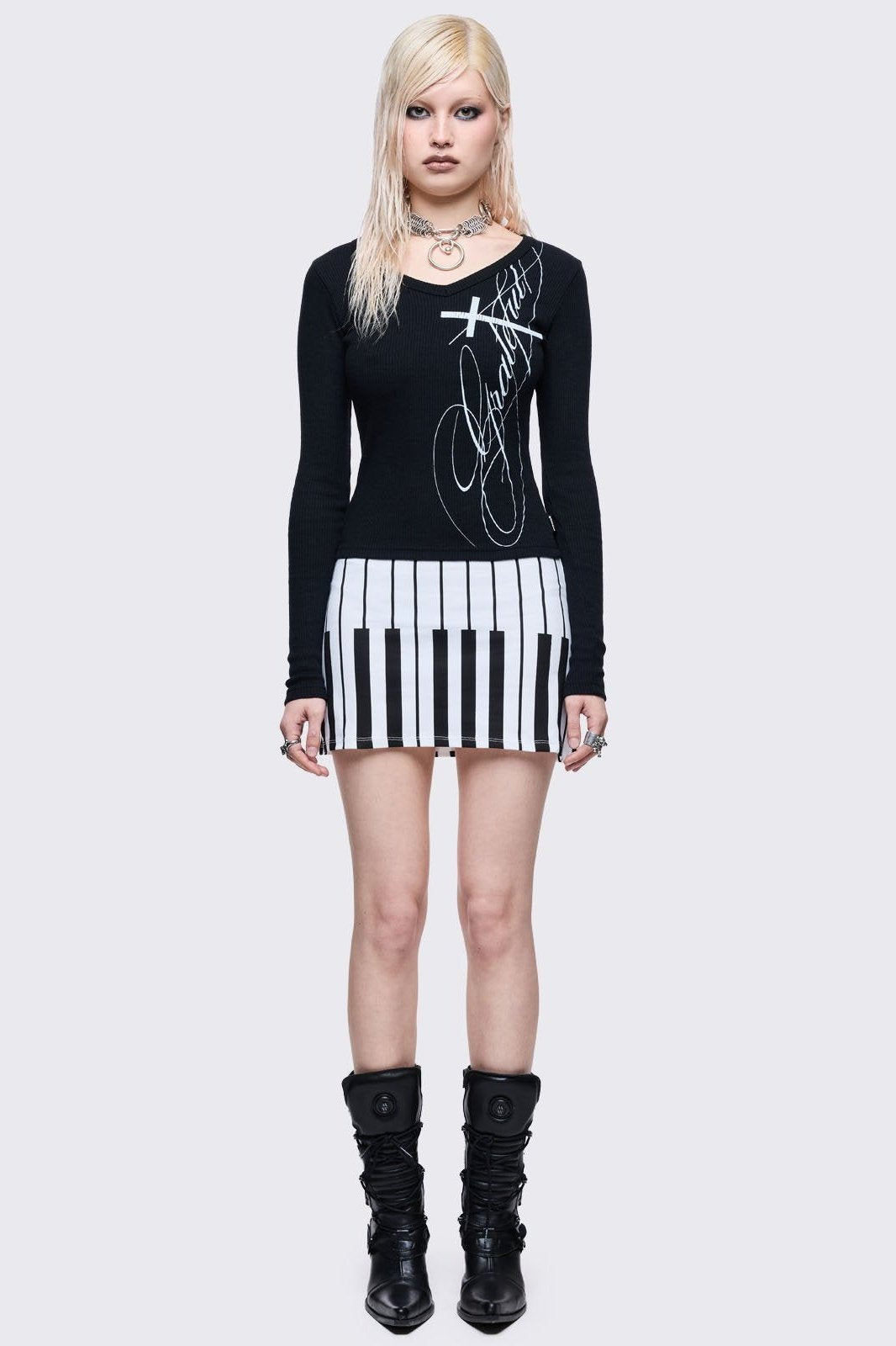Piano Mini Skirt