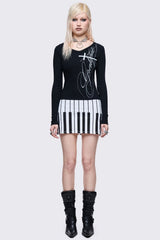 Piano Mini Skirt