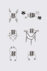 Pierce It Studs Hair Clips