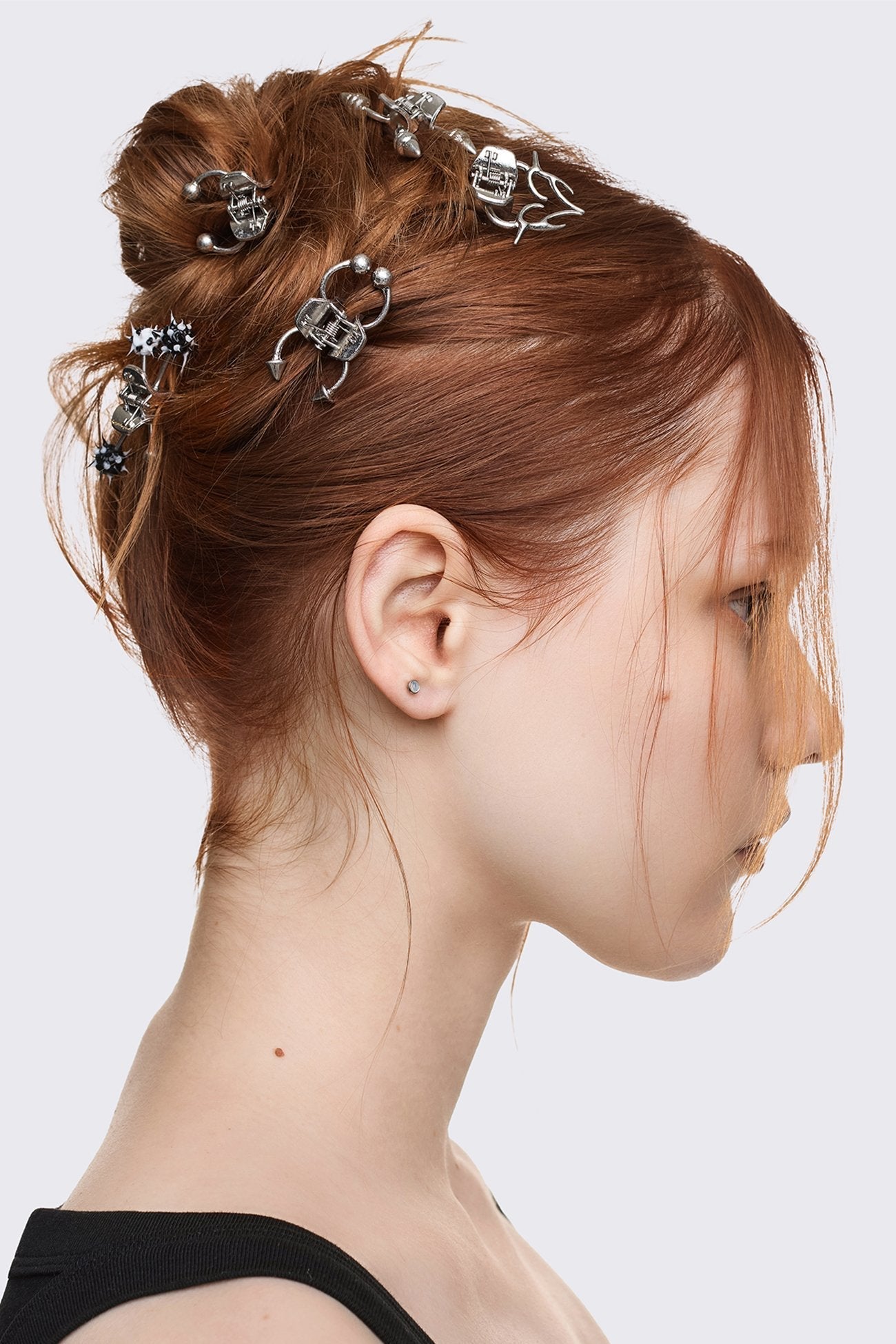 Pierce It Studs Hair Clips