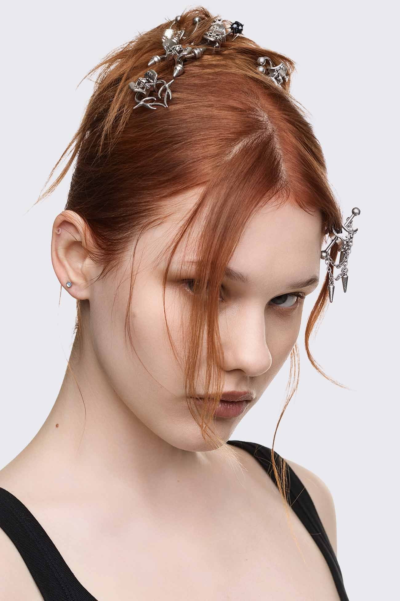 Pierce It Studs Hair Clips