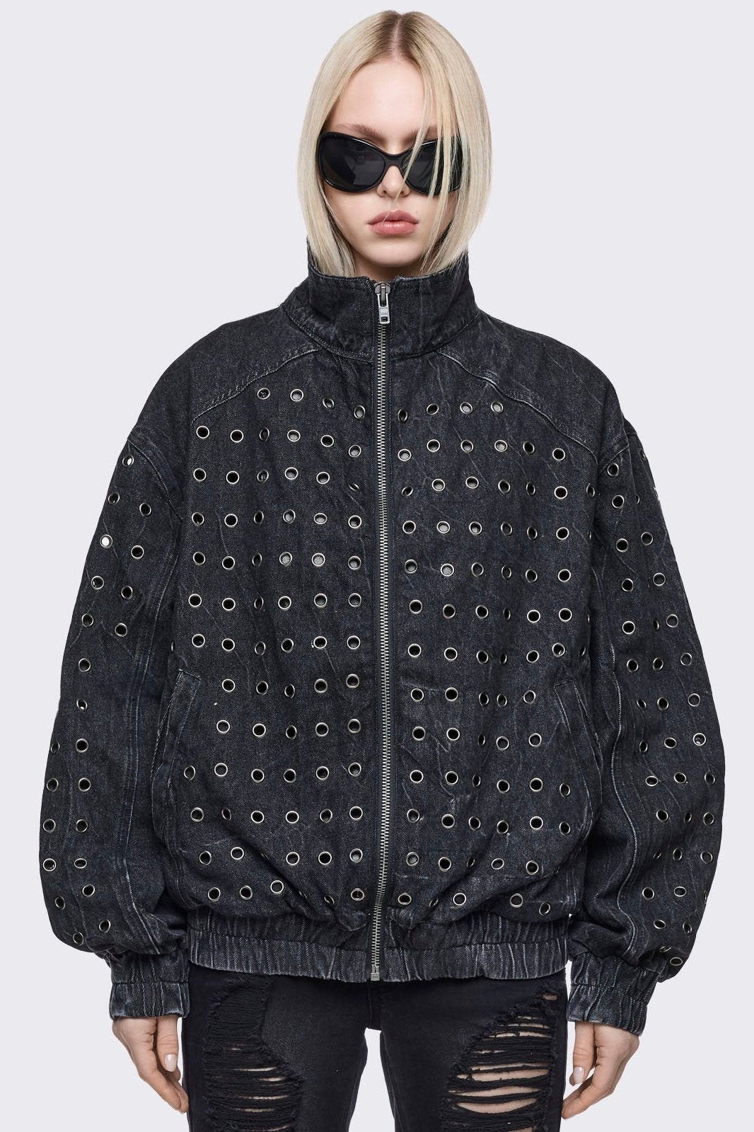 Rogue Denim Bomber Jacket