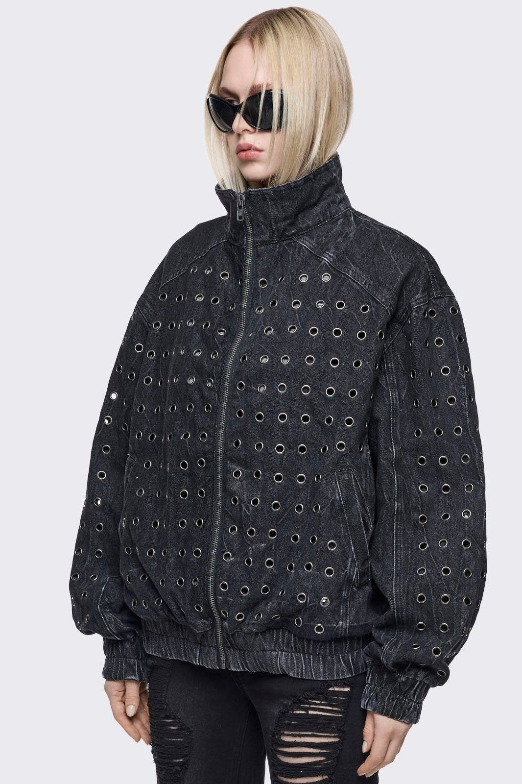 Rogue Denim Bomber Jacket