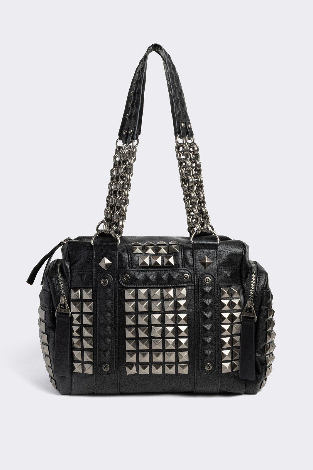 Ruthless Studded Faux Leather Shoulder Bag