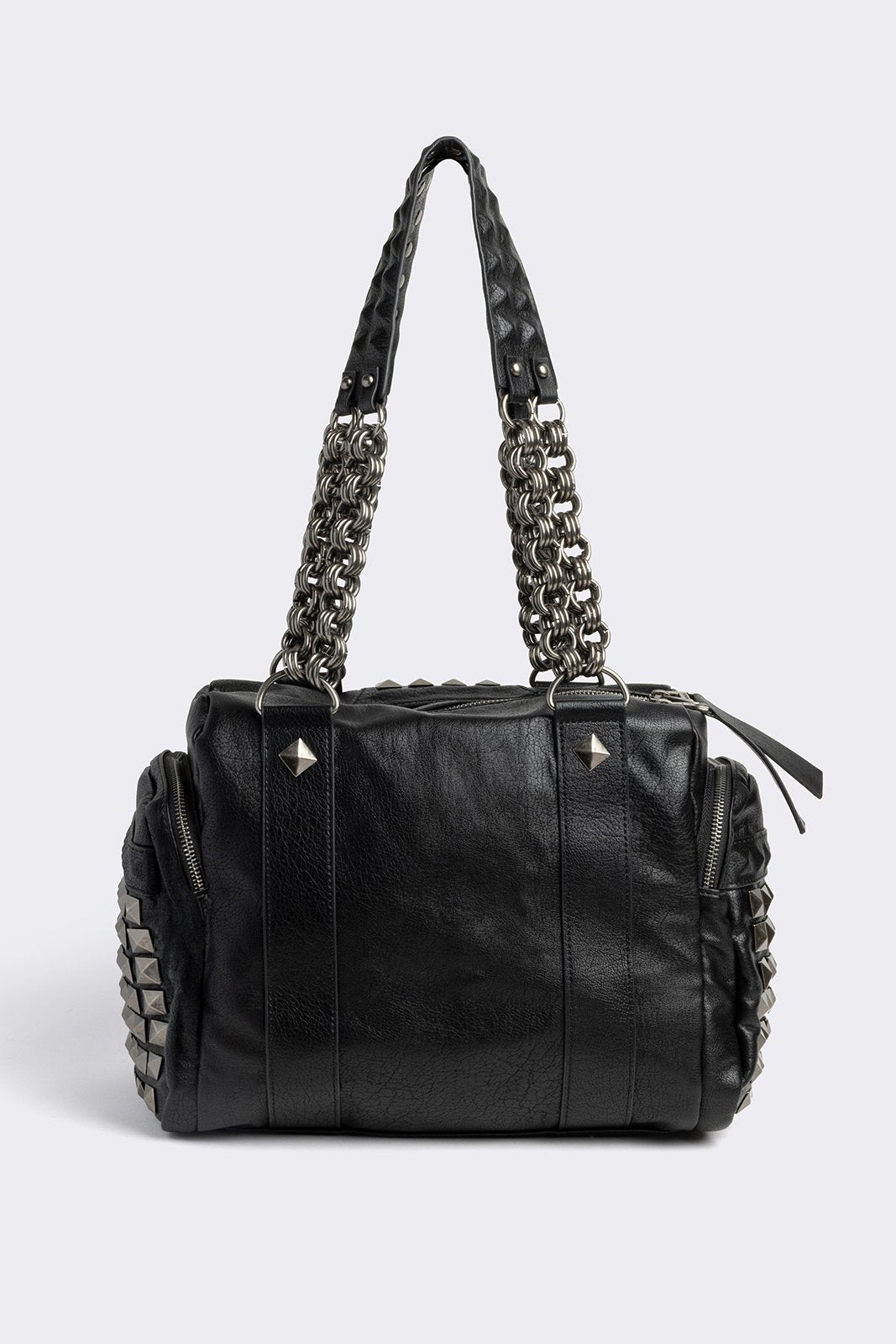 Ruthless Studded Faux Leather Shoulder Bag
