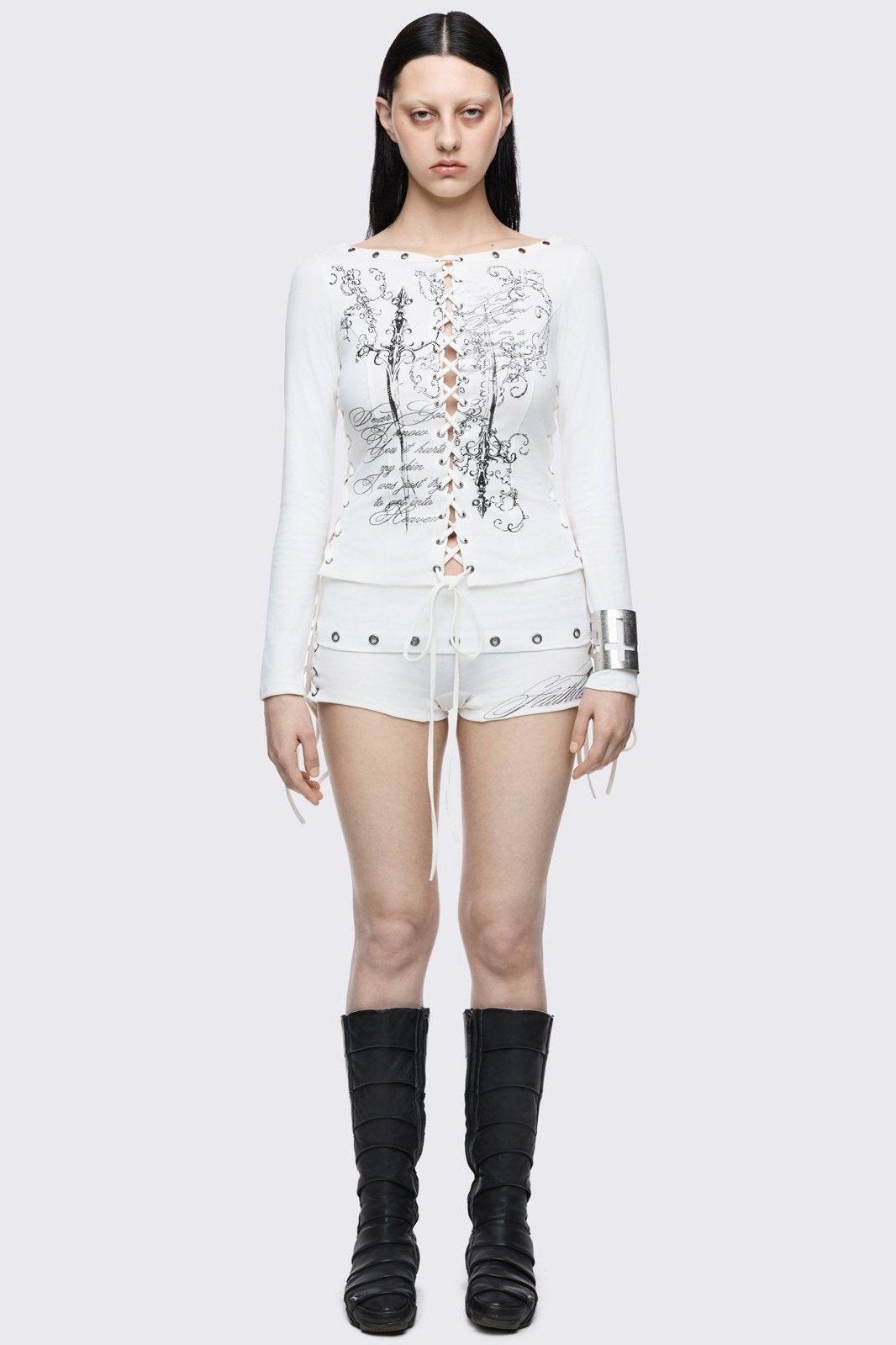 Seraphina Lace-Up Top