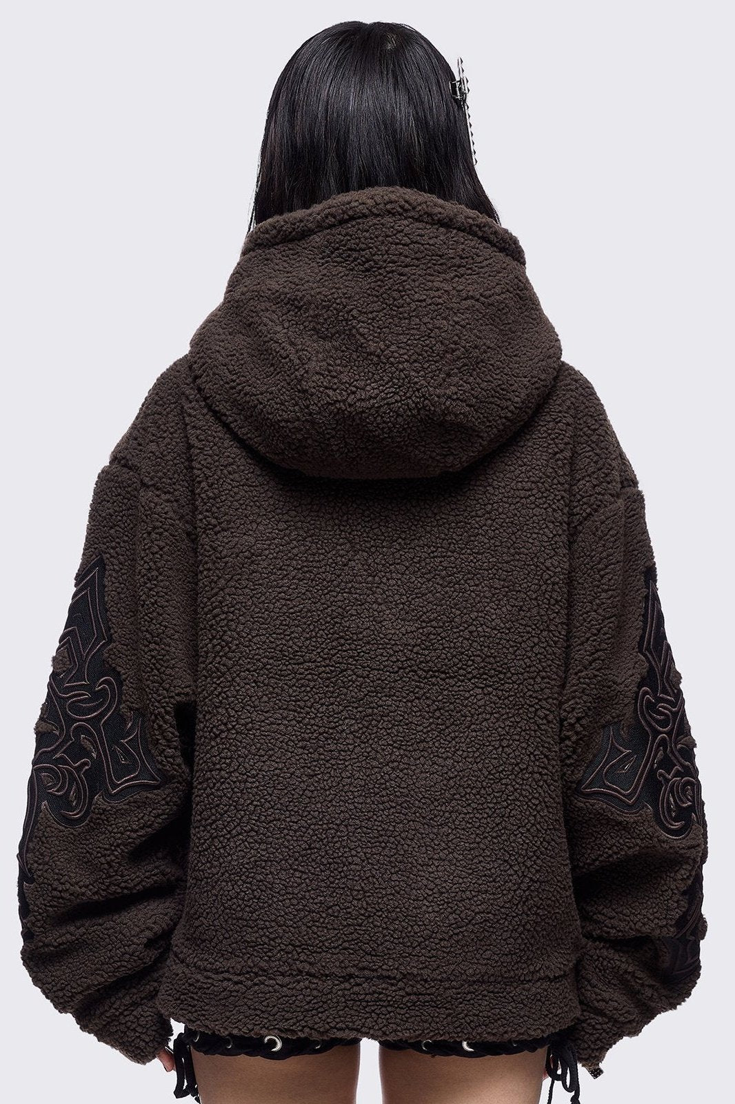 Sinner Brown Borg Jacket