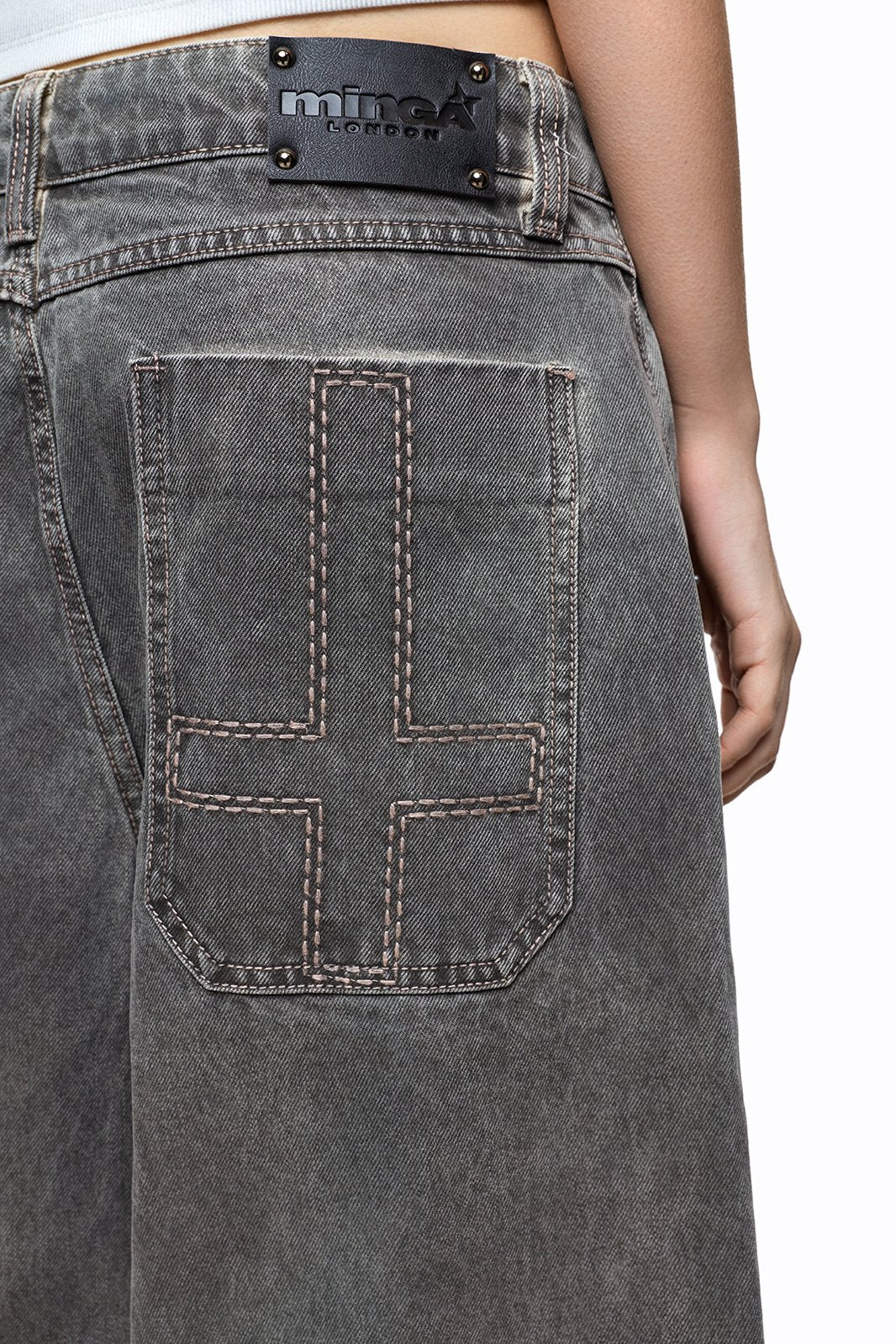 Smoke Grey Washed Jorts