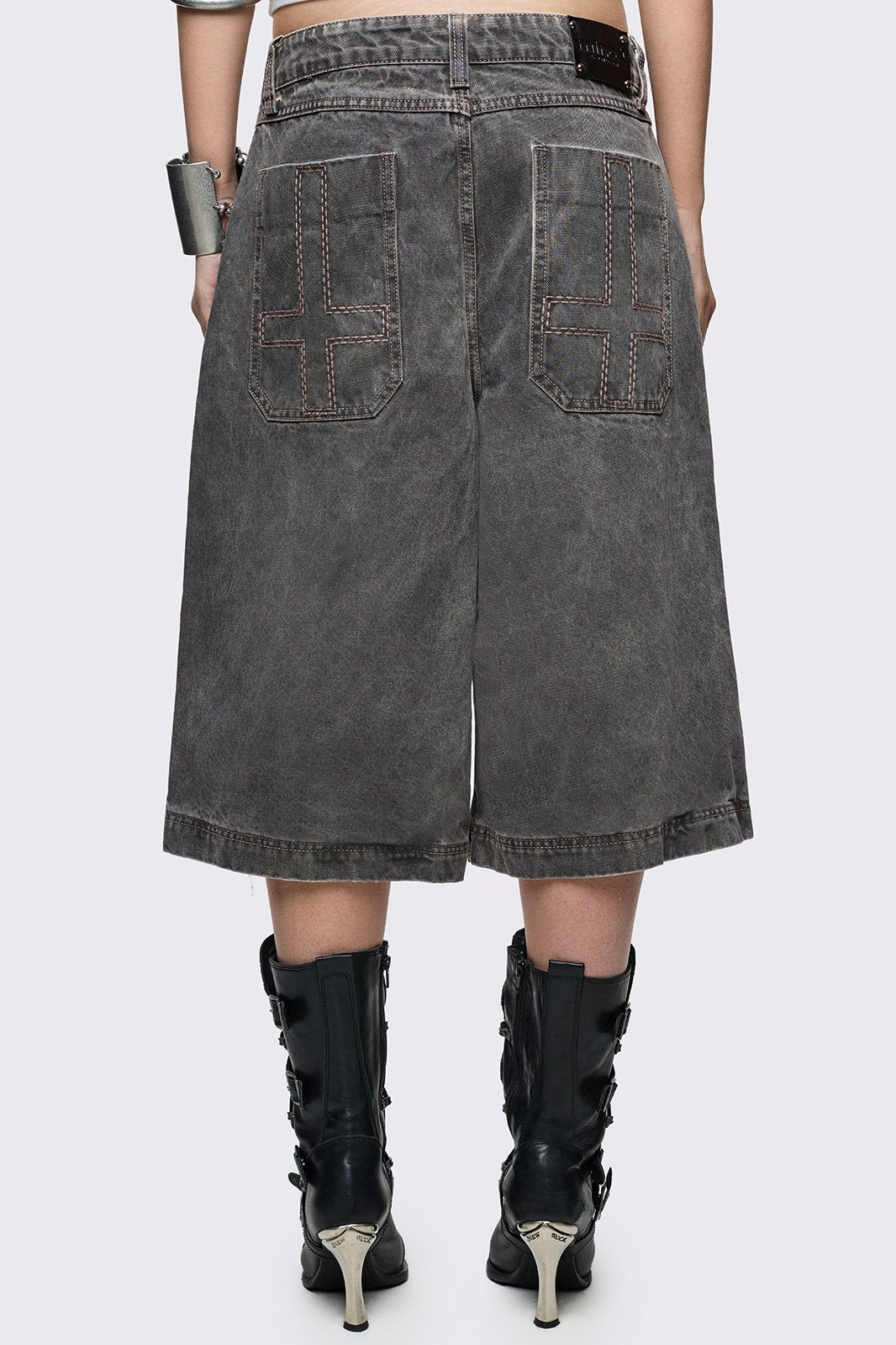 Smoke Grey Washed Jorts