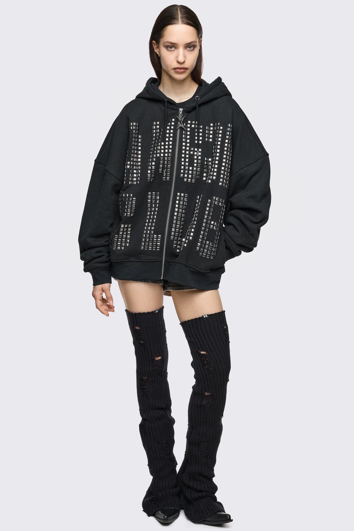 Torn Black Leg Warmers