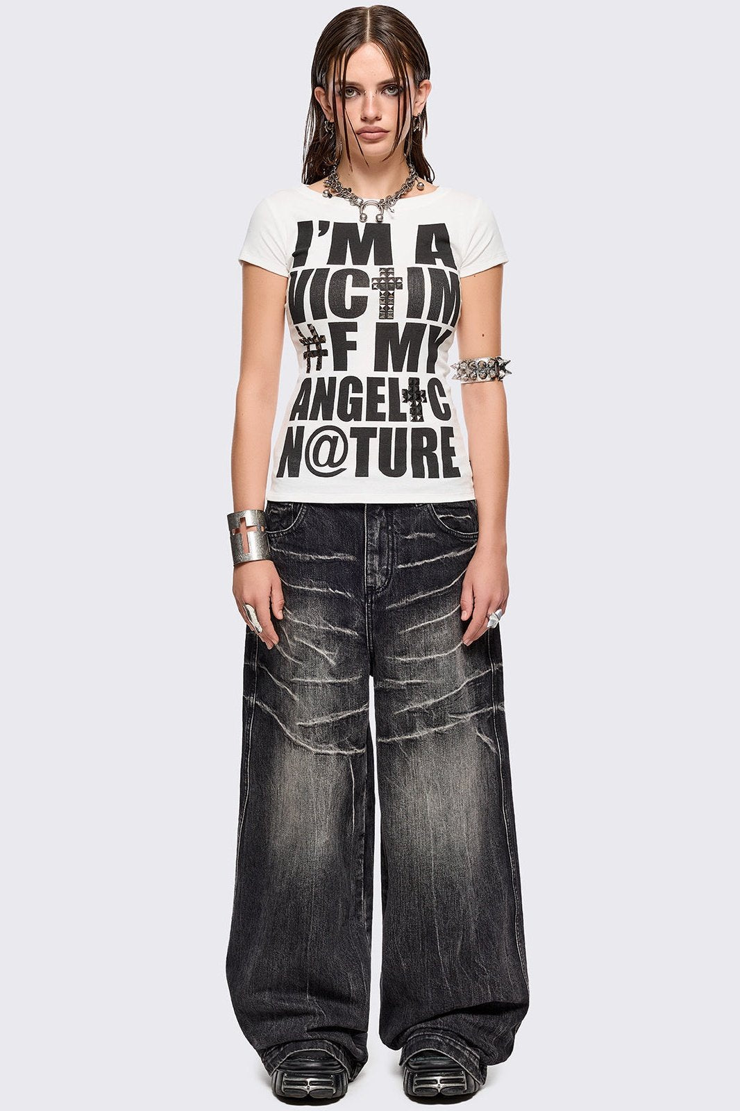 Volt Black Baggy Jeans
